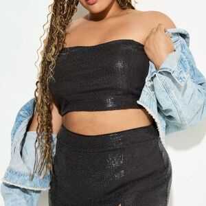 TORRID SPARKLE TUB TOP - NWT